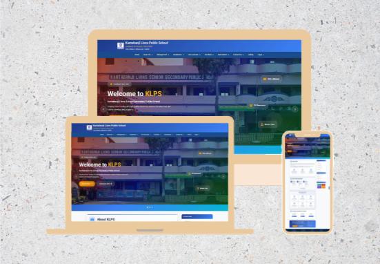 School website design with notices, gallery and admission information – BIGOOL DIGITAL project