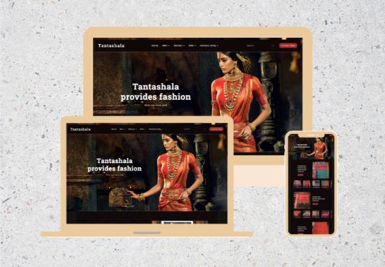E-commerce website design for a handloom fashion brand – BIGOOL DIGITAL project